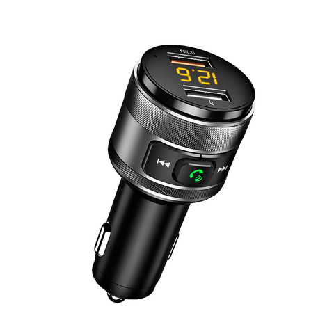 QC3.0 Fast Car Charger Bluetooth 5.0 FM transmitter Wireless Hands-free Kit Cars Modulator USB Flash Drive MP3 Player ► Photo 1/1