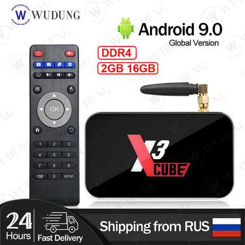 Ugoos X3 PRO X3 CUBE Android 9.0 Smart TV Box Amlogic S905X3 2GB4GB DDR4 16G 32G 2.4+5G WiFi 1000M LAN BT5.0 4K HD Set Top Box ► Photo 1/5