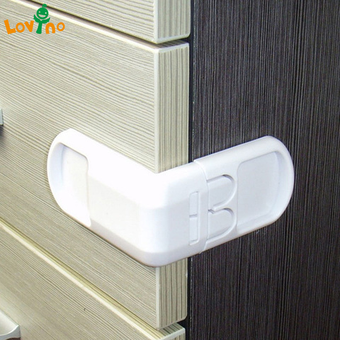 10PCS Drawer lock for children Safety lock baby door Safety buckle Prevent open drawer cabinets Anti pinch hand protect ► Photo 1/6