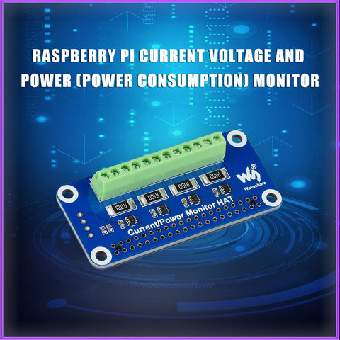 Raspberry Pi current voltage power monitor 4 channels built-in ADC I2C interface for Raspberry pi 3B/3B+/4B ► Photo 1/6