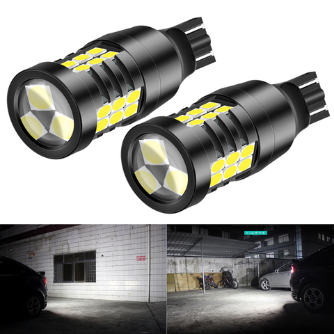 2pcs W16W T15 T16 LED Bulb Canbus NO OBC Error Free 12V 921 912 Car Backup Reserve Lights Bulb Tail Lamp 3030 LED Xenon White ► Photo 1/6