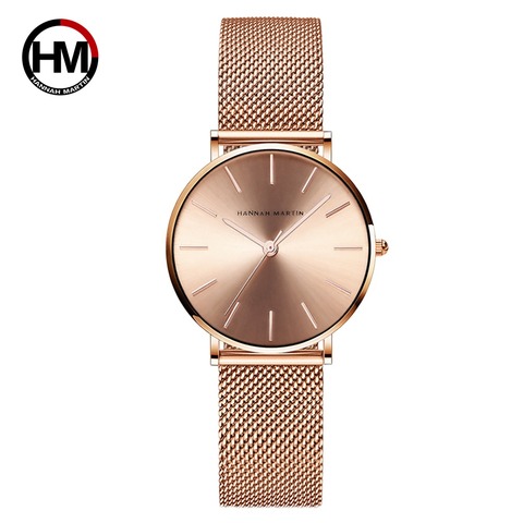 Drop shipping A++++ Quality Stainless Steel Band Japan Quartz Movement Waterproof Women Full Rose Gold Ladies Luxury Wrist Watch ► Photo 1/6