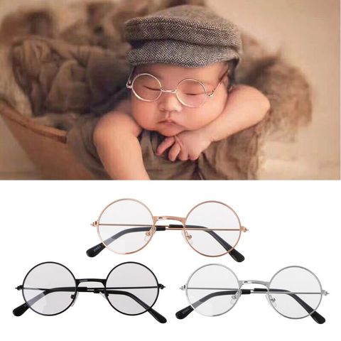 Newborn Baby Clothing Accessories Girl Boy Flat Glasses Photography Props Gentleman Studio Shoot ► Photo 1/6