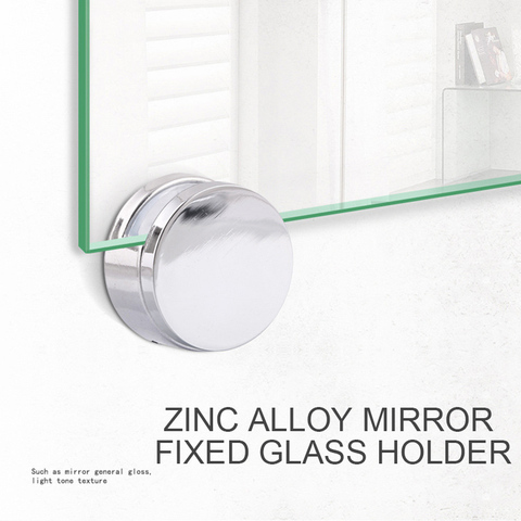 4 Pcs Glass Clamp Bathroom Mirror Clips Zinc Alloy Glass Clip Shelf Support Brackets Holder JDH99 ► Photo 1/6