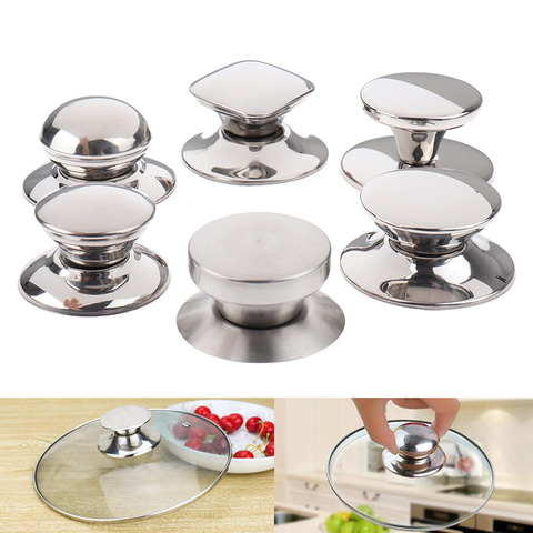 1PC Stainless Steel Tableware Pot Lid Handle Handle Fixed Suction Cup Handle Anti-scald Handle Kitchen Cookware Kitchen Supplies ► Photo 1/6