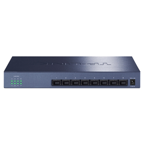 Tp-link All 10 Gigabit Ethernet Switch TL-ST1008F 8 10 Gigabit SFP+ optical ports wire-speed forwarding plug and play 802.3ae ► Photo 1/5