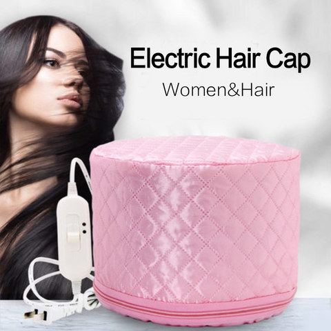 Thermo-cap for hair gorro termico para cabello tratamiento hair steamer cap nurse hair cap Household hat Hair care hair EU Plug ► Photo 1/6