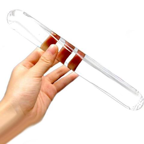 Female Masturbation Huge Faux Crystal Glass Butt Plug Dildo Rod Massage Stick Clitoral Stimulator Adult Sex Toy ► Photo 1/6