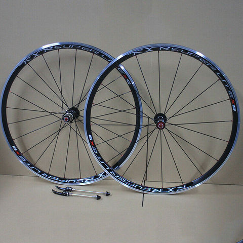 RXR 700c Wheelset Carbon 7/8/9/10/11 Speed Road Bike Wheel Sets F&R Clincher Rim Bicycle Wheel Clincher V Brake QR 100/130mm ► Photo 1/6