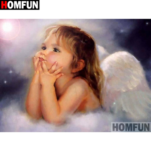 HOMFUN Diamond Painting Cross Stitch Pattern 5D Diamond Embroidery 