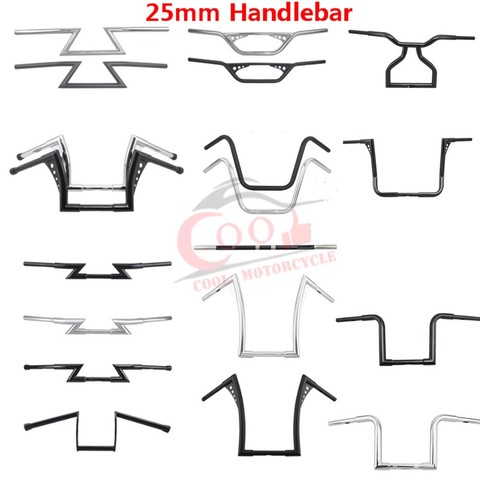 Universal Motorcycle Handlebar For Harley Chopper Cafe Racer Cruiser Bobber 1