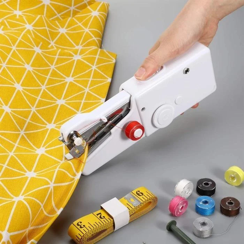 Handheld Sewing Machine Portable Household Mini Quick Stitch Sew Needlework Cordless Clothes Fabrics Electronic Sewing Machine ► Photo 1/6