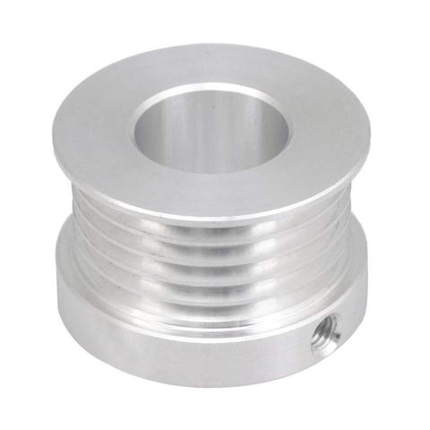 V-Type Belt Pulley 5 Slots 16mm Inner Bore Dia 31mm Dia Silver ► Photo 1/3