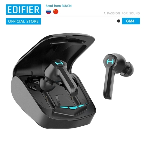 EDIFIER GM4 Wireless Gaming Earphone Bluetooth 5.0 PixArt Low Latency Touch Control with Noise-cancellation Voice Assistant ► Photo 1/6