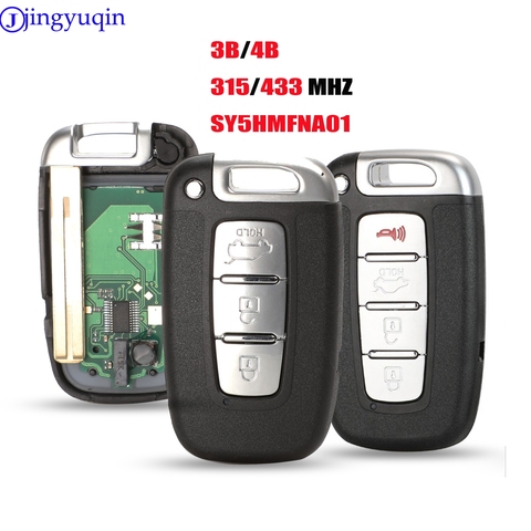 jingyuqin 3 4 Buttons 433Mhz Smart Remote Key Keyless Fob For Hyundai Sonata Genesis Equus Veloster 2009-2015 PCF7952 SY5HMFNA04 ► Photo 1/5