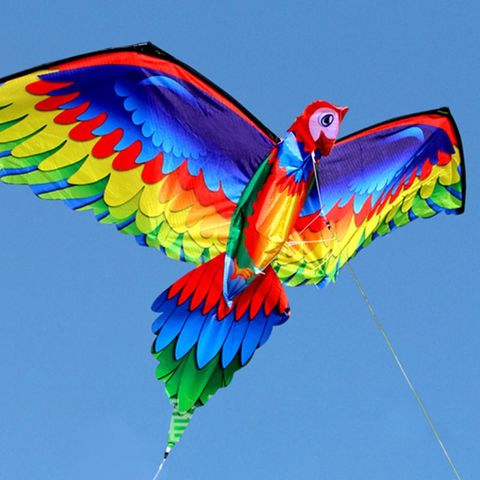 3D Parrot Kite Single Line Flying Kites with Tail and Handle Kite Children Flying Bird Kites Windsock Outdoor for Adult and Kids ► Photo 1/6