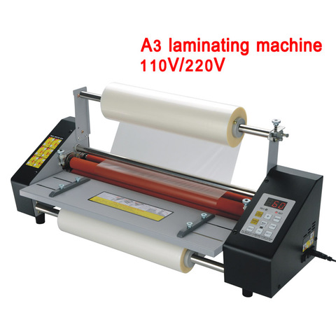 A3 Hot roll laminating machine Four Rollers Laminator laminator High-end speed regulation thermal laminator 110V/220v i9350T ► Photo 1/6