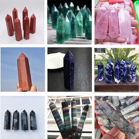 1PCS Natural Crystal Point Energy Column Obelisk Hand Polished Very Beautiful Gemstone Specimens Minerals DIY Gift Decoration ► Photo 1/6