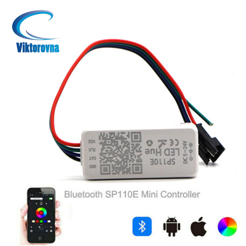 SP110E Bluetooth Pixel light Controller for WS2811 WS2812B SK6812 RGB RGBW APA102 WS2801 pixels Led Strip Bluetooth APP Control ► Photo 1/6