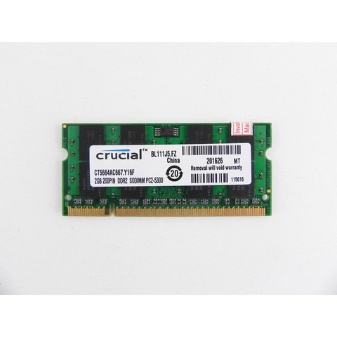 Ram 2 GB 1 pc Crucial CT25664AC667 ► Photo 1/4