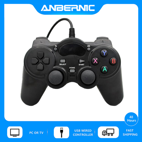 ANBERNIC USB Wired Controller Android Gamepad 360 Joystick For Sony PS3 Xinput PC Win7 Retro Game RG350 RG350M XPro Video Player ► Photo 1/6