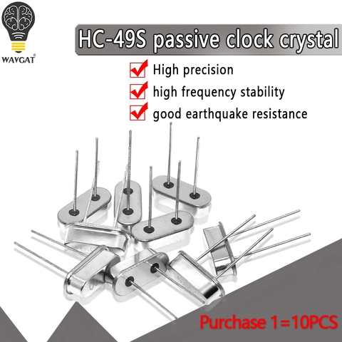 HC-49S Crystal Oscillator electronic Kit resonator ceramic quartz resonator hc-49 11.0592 Mhz 12MHz 4 6 8 12 20 Mhz 11.0592M ► Photo 1/6