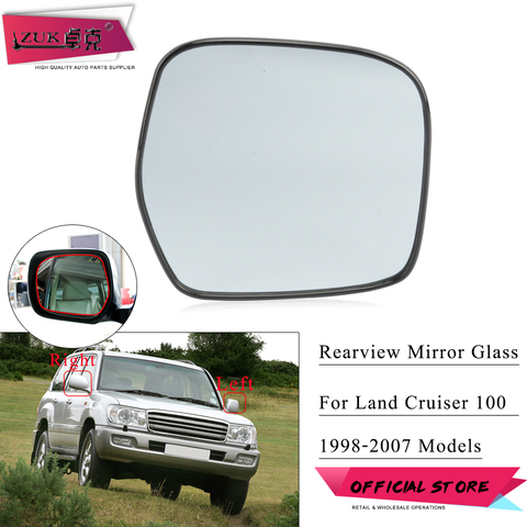 ZUK Outer Door Wing Miiror Lens Glass Without Heated Function For Toyota For Land Cruiser 100 1998-2007 4700 ► Photo 1/6