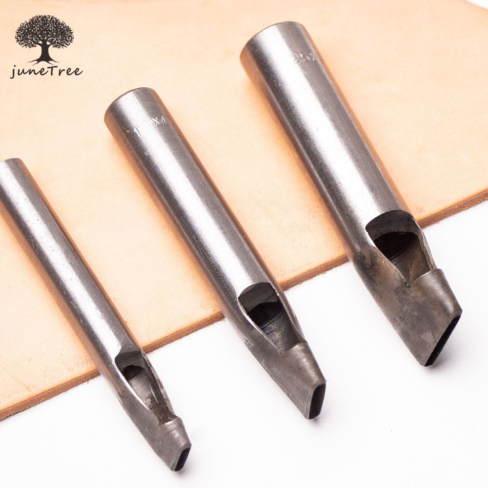 Junetree 20x4mm 20x5mm 20x6mm Oval shape Hollow Hole Punch Cutte Leather Belt Watch Band Gasket Tool ► Photo 1/4