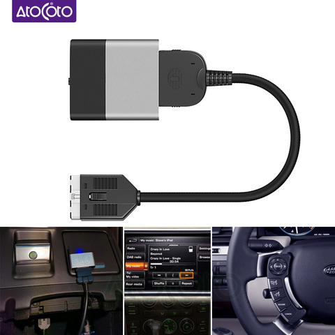 Bluetooth Car Kit for Range Rover Music Receiver Airdual Module for Land Rover 30 pin iPod Interface AUX Adapter for Jaguar ► Photo 1/6