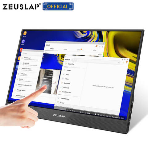 15.6inch touch panel portable monitor usb type c hdmi portable computer touch monitor for ps4 switch xbox one laptop phone ► Photo 1/6