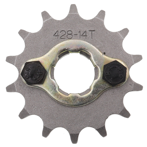 17mm 20mm Front Motorcycle Engine 428# 10T 11T 12T 13T 14T 15T 16T 17T 18T 19T Teeth Chain Sprocket With Retainer Plate Locker ► Photo 1/6