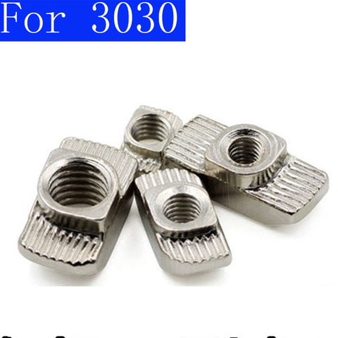 3030 aluminum Extrusion T Slot nuts Aluminum profiles Nut, M4/M5/M6 Nuts 100pcs ► Photo 1/1