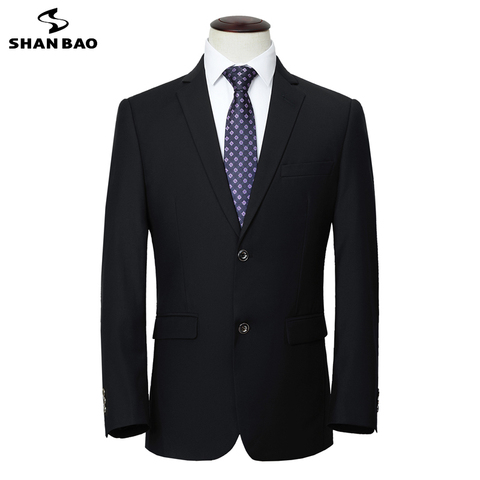 SHAN BAO 6XL 7XL 8XL 9XL oversized men's business casual gentleman suit jacket 2022 autumn new wedding banquet brand suit jacket ► Photo 1/6
