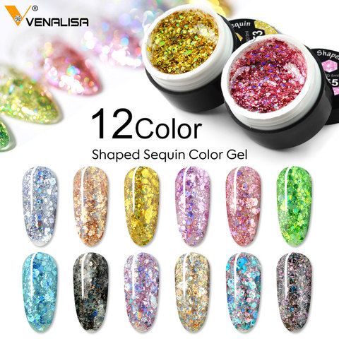 VENALISA Nail Art Semi Permanent UV Lacquer Hybrid Varnishes Gel Glitter Platinum Paint Nail Polish Top Base Primer For Manicure ► Photo 1/6