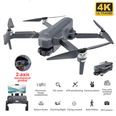 F11 Pro 4K Camera RC Drone Brushless Wifi FPV GPS Quadcopter 1500m W/ 3 Battery 