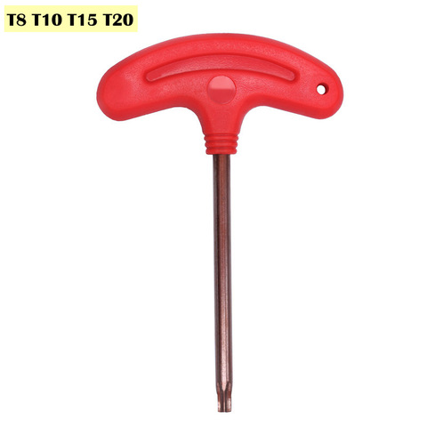 T8 T10 T15 T20 Screwdriver T Shape Spanner Key T10 T15 Torx Screwdrivers w/ Handle Repair Tool Screw Driver Wrench Hand Tool ► Photo 1/4