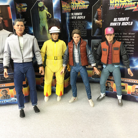 Marty McFly Figure Back To The Future Ⅱ Sports Almanac Action Figure Biff Tannen Figure Model Toy Doll Gift 18cm ► Photo 1/6
