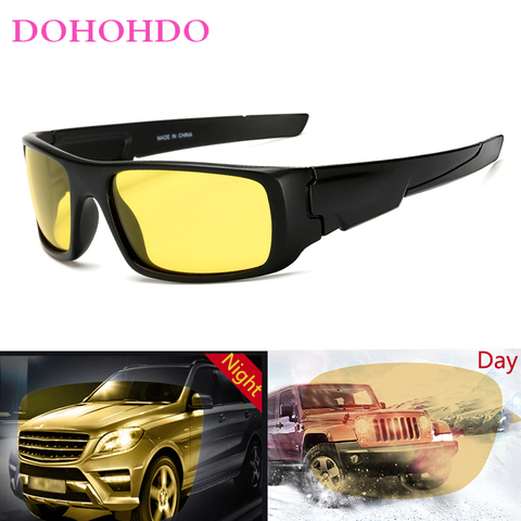 DOHOHDO New Night Vision Glasses Driver Driving Night Vision Glasses Driving Yellow Lens Classic Anti Glare Vision Driver Safety ► Photo 1/6