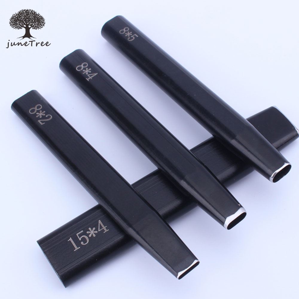 2x8/4x8/5x8/4x15mm shape Hole Punch Cutter Belt Watch Band Hollow Leather Tool  Flat Hole Punch Maker Cutter Chisel Tool Set ► Photo 1/4