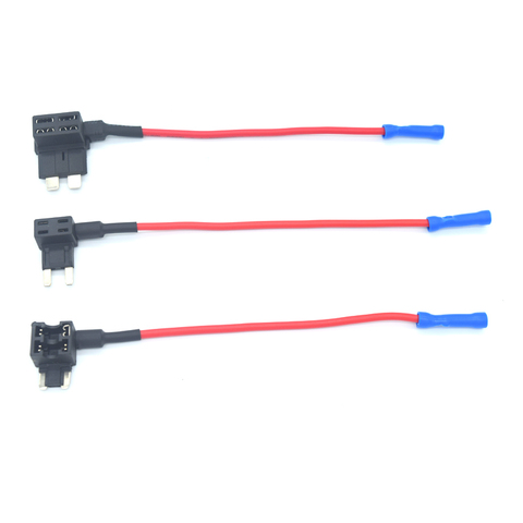 12V Car Fuse Holder MINI SMALL MEDIUM Size Add-a-circuit TAP Adapter with 10A Micro Mini Standard ATM Blade Fuse ► Photo 1/6