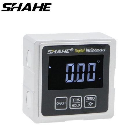 Aluminum Alloy Electronic Protractor With 3 surfaces magnets Mini Digital Bevel Box Gauge Inclinometer Angle Digital Protractor ► Photo 1/6