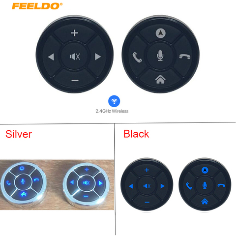 MOTOBOTS Ultra Slim 10-key Car Smart Wireless Steering Wheel Control Button Suitable For Car Android Stereo Navigation Head Unit ► Photo 1/6