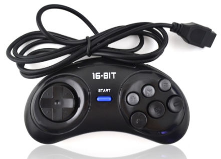 Orginal style GENESIS & MEGADRIVE Controller, 6 Button GamePad  ► Photo 1/1