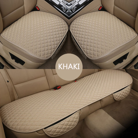 Car Seat Cover Automovil Universales car seat cushion Protector Funda Linen mat Auto front seat back cushion pad cushion ► Photo 1/4
