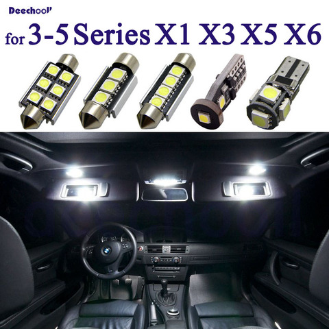 100% Canbus LED License Plate Bulb + Interior Dome Light for BMW