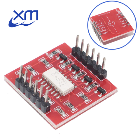 TLP281 4 CH 4-Channel Opto-isolator IC Module For Arduino Expansion Board High And Low Level Optocoupler Isolation 4 Channel ► Photo 1/3