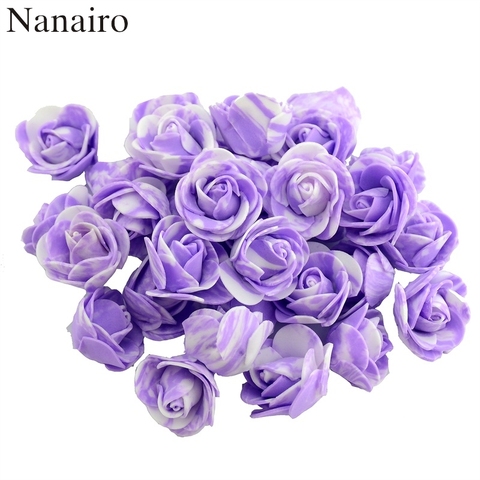 10/50/200pcs 3.5cm Mini PE Foam Artificial Rose Flower Head Scrapbooking for DIY Wedding Home Decoration Handmade Fake Flowers ► Photo 1/6