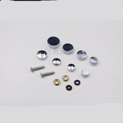 4PCS/LOT Diameter 12/14/16/18/19/22/25MM Cap Screw Mirror Nails Silvery Cap Glass Decorative Screws Advertising Nails ► Photo 1/3