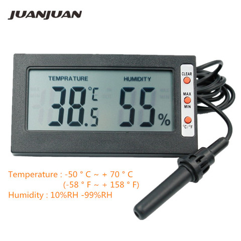 big screen LCD Digital electronic Thermometer Hygrometer tester Temperature Humidity gauge Meter sensor indoor detector 20%off ► Photo 1/6