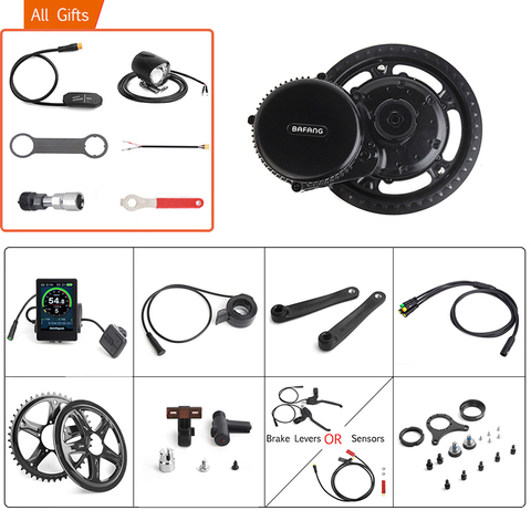 Bafang 48V 750W Mid Drive Gear Sensor Wrench Lights Complete Motor Kits 8FUN BB02B Electric Bicycle Conversion 68-73mm 44T-52T ► Photo 1/6